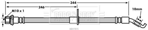 BORG & BECK Тормозной шланг BBH7875